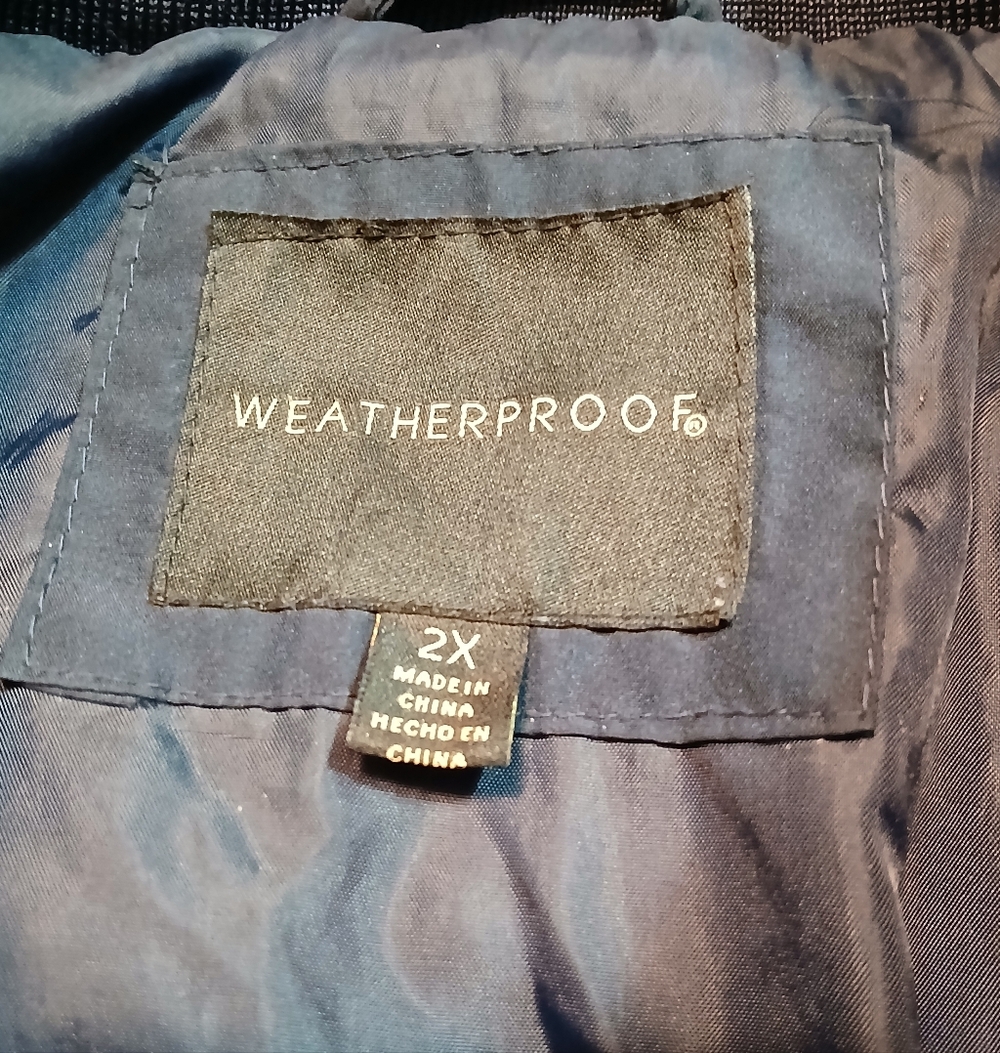EUC Weatherproof Women's Size 2XL Quilted Puffer Jacket - Dark Blue - Picture 2 of 7
